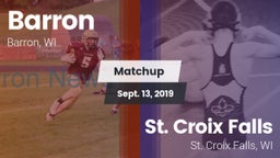 Matchup: Barron vs. St. Croix Falls  2019