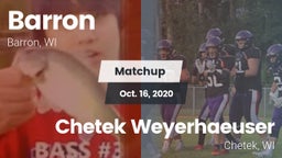Matchup: Barron vs. Chetek Weyerhaeuser  2020