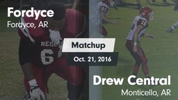 Matchup: Fordyce vs. Drew Central  2016