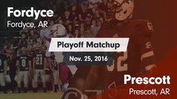 Matchup: Fordyce vs. Prescott  2016