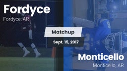 Matchup: Fordyce vs. Monticello  2017