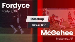 Matchup: Fordyce vs. McGehee  2017