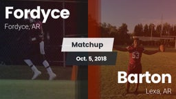 Matchup: Fordyce vs. Barton  2018