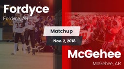 Matchup: Fordyce vs. McGehee  2018