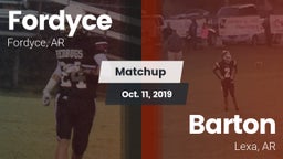 Matchup: Fordyce vs. Barton  2019