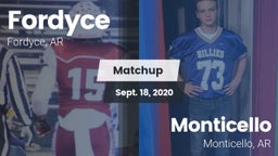 Matchup: Fordyce vs. Monticello  2020
