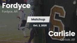 Matchup: Fordyce vs. Carlisle  2020