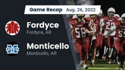Recap: Fordyce  vs. Monticello  2022