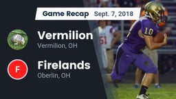 Recap: Vermilion  vs. Firelands  2018