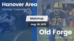 Matchup: Hanover Area vs. Old Forge  2019