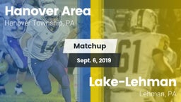 Matchup: Hanover Area vs. Lake-Lehman  2019