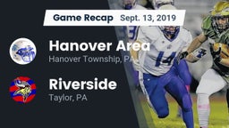 Recap: Hanover Area  vs. Riverside  2019