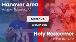 Matchup: Hanover Area vs. Holy Redeemer  2019