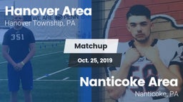 Matchup: Hanover Area vs. Nanticoke Area  2019