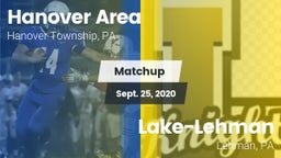 Matchup: Hanover Area vs. Lake-Lehman  2020