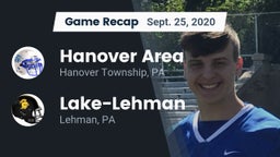 Recap: Hanover Area  vs. Lake-Lehman  2020
