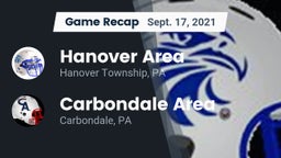 Recap: Hanover Area  vs. Carbondale Area  2021