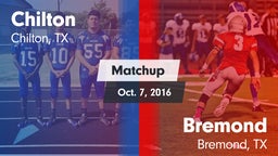 Matchup: Chilton High vs. Bremond  2016