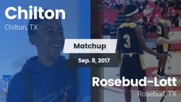 Matchup: Chilton High vs. Rosebud-Lott  2017