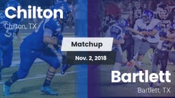 Matchup: Chilton High vs. Bartlett  2018