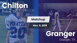 Matchup: Chilton High vs. Granger  2018