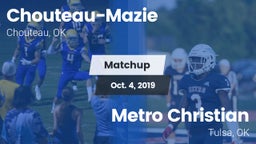Matchup: Chouteau-Mazie vs. Metro Christian  2019