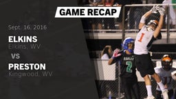 Recap: Elkins  vs. Preston  2016