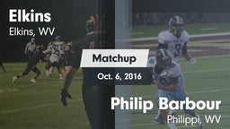 Matchup: Elkins vs. Philip Barbour  2016