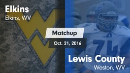 Matchup: Elkins vs. Lewis County  2016