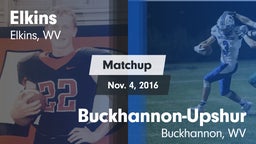 Matchup: Elkins vs. Buckhannon-Upshur  2016
