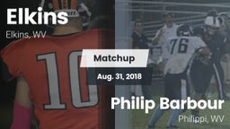 Matchup: Elkins vs. Philip Barbour  2018