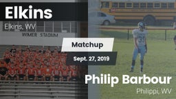 Matchup: Elkins vs. Philip Barbour  2019