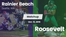 Matchup: Rainier Beach vs. Roosevelt  2016