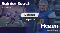 Matchup: Rainier Beach vs. Hazen  2017