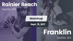 Matchup: Rainier Beach vs. Franklin  2017