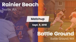Matchup: Rainier Beach vs. Battle Ground  2018