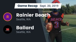 Recap: Rainier Beach  vs. Ballard  2019