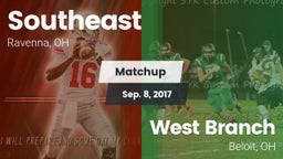Matchup: Southeast vs. West Branch  2017
