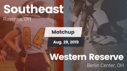 Matchup: Southeast vs. Western Reserve  2019