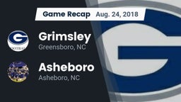 Recap: Grimsley  vs. Asheboro  2018