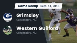 Recap: Grimsley  vs. Western Guilford  2018