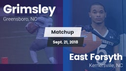 Matchup: Grimsley vs. East Forsyth  2018