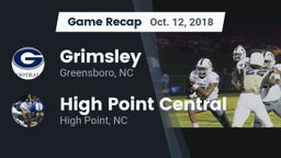 Recap: Grimsley  vs. High Point Central  2018
