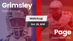 Matchup: Grimsley vs. Page  2018