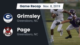 Recap: Grimsley  vs. Page  2019
