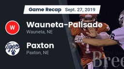 Recap: Wauneta-Palisade  vs. Paxton  2019