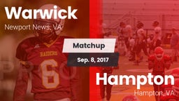 Matchup: Warwick vs. Hampton  2017