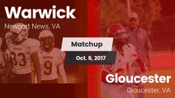 Matchup: Warwick vs. Gloucester  2017
