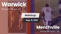 Matchup: Warwick vs. Menchville  2018