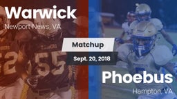 Matchup: Warwick vs. Phoebus  2018